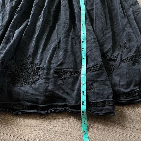 Robert Rodriguez Womens Black Skort Boho Embroidered Details Size 2 - Picture 5 of 7